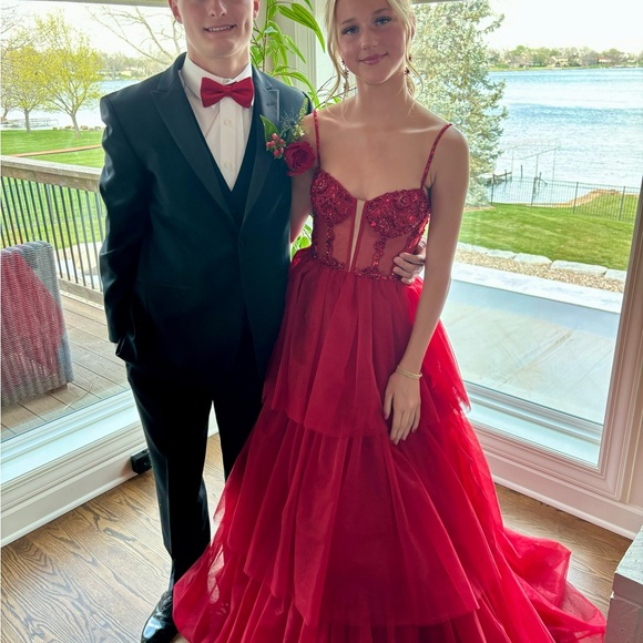 Red Prom Dress - Picture 5 of 9